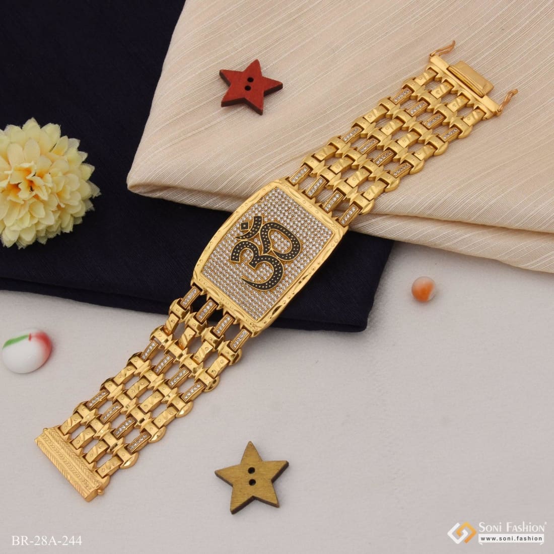 24K Handmade Men Gold Bracelets, 10gm at Rs 5910 in Udangudi | ID:  2849702738333